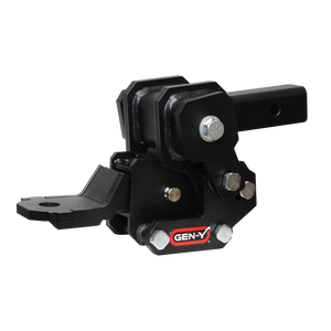 Gen-Y VOYAGER 4.75in 300lb Cargo TW 700lb Towing TW 7K Overall Hitch w/GH-103705 Platinum Ball Mount