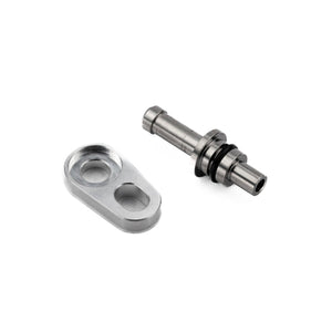 Billet and stainless RPM X3 manifold port kit for accurate boost/vacuum reference, includes hose and durable billet mount.