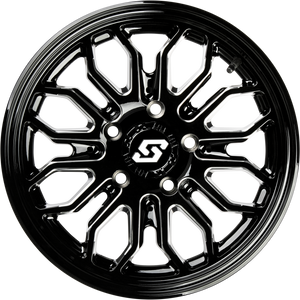 Onyx Wheel 12x7 4/110 +10mm Blk/Machined