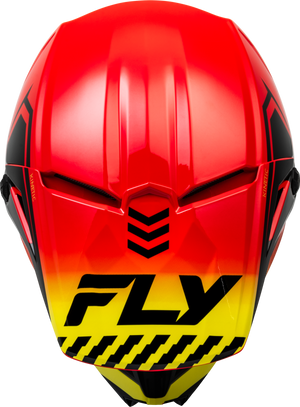 Kinetic Menace Helmet Red/Black/Yellow Xs