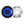 DS18 Hybrid Marine Speaker w/ Driver And RGB LEDs 8in 2-Way 350 Watts RMS 4 ohm Black w/ Covers