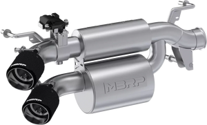 MBRP Polaris RZR XP 1000 Active Dual Slip-On Exhaust, T304 stainless steel, Performance Series, active (selectable) sound