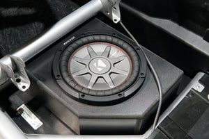 Can-Am® X3 Low Profile Front Passenger Side 10” Sub Box Enclosure – Unloaded | UTVS-X3-ENC-LP-FPASS - Dunes 2 Dezert SXS