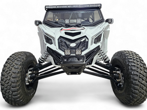 2017 to Current Can-Am X3 Maverick Machined Billet Front Winch Bumper (Black Anodize) - Dunes 2 Dezert SXS