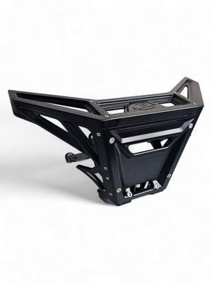 2017 to Current Can-Am X3 Maverick Machined Billet Front Winch Bumper (Black Anodize) - Dunes 2 Dezert SXS