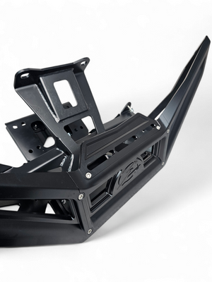 2017 to Current Can-Am X3 Maverick Machined Billet Front Winch Bumper (Black Anodize) - Dunes 2 Dezert SXS