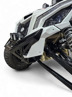 2017 to Current Can-Am X3 Maverick Machined Billet Front Winch Bumper (Black Anodize) - Dunes 2 Dezert SXS