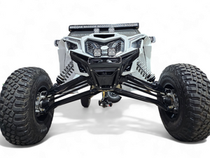 2017 to Current Can-Am X3 Maverick Machined Billet Front Winch Bumper (Black Anodize) - Dunes 2 Dezert SXS