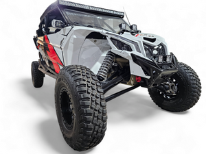 2017 to Current Can-Am X3 Maverick Machined Billet Front Winch Bumper (Black Anodize) - Dunes 2 Dezert SXS