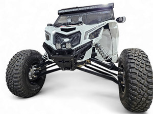2017 to Current Can-Am X3 Maverick Machined Billet Front Winch Bumper (Black Anodize) - Dunes 2 Dezert SXS