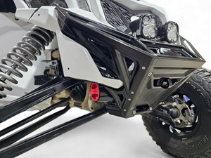 2017 to Current Can-Am X3 Maverick Machined Billet Front Winch Bumper (Black Anodize) - Dunes 2 Dezert SXS