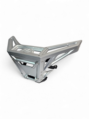 2017 to Current Can-Am X3 Maverick Machined Billet Front Winch Bumper (Clear Anodize) - Dunes 2 Dezert SXS