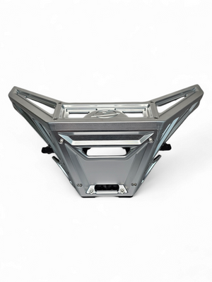 2017 to Current Can-Am X3 Maverick Machined Billet Front Winch Bumper (Clear Anodize) - Dunes 2 Dezert SXS