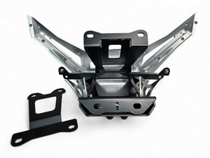 2017 to Current Can-Am X3 Maverick Machined Billet Front Winch Bumper (Clear Anodize) - Dunes 2 Dezert SXS