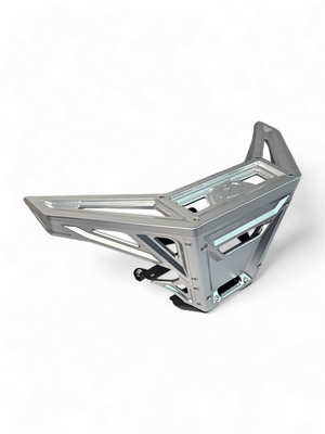 2017 to Current Can-Am X3 Maverick Machined Billet Front Winch Bumper (Clear Anodize) - Dunes 2 Dezert SXS