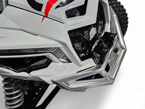 2017 to Current Can-Am X3 Maverick Machined Billet Front Winch Bumper (Clear Anodize) - Dunes 2 Dezert SXS