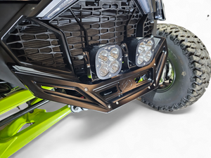 2022-2025 Polaris RZR Pro R / Turbo R Machined Billet Front Winch Bumper (Black Anodize) - Dunes 2 Dezert SXS