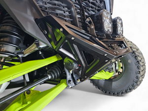 2022-2025 Polaris RZR Pro R / Turbo R Machined Billet Front Winch Bumper (Black Anodize) - Dunes 2 Dezert SXS