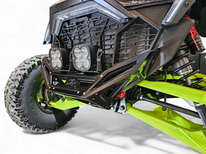 2022-2025 Polaris RZR Pro R / Turbo R Machined Billet Front Winch Bumper (Black Anodize) - Dunes 2 Dezert SXS