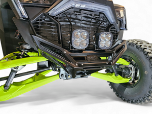 2022-2025 Polaris RZR Pro R / Turbo R Machined Billet Front Winch Bumper (Black Anodize) - Dunes 2 Dezert SXS