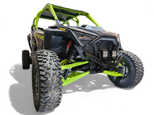 2022-2025 Polaris RZR Pro R / Turbo R Machined Billet Front Winch Bumper (Black Anodize) - Dunes 2 Dezert SXS
