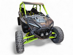 2022-2025 Polaris RZR Pro R / Turbo R Machined Billet Front Winch Bumper (Black Anodize) - Dunes 2 Dezert SXS