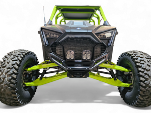 2022-2025 Polaris RZR Pro R / Turbo R Machined Billet Front Winch Bumper (Black Anodize) - Dunes 2 Dezert SXS
