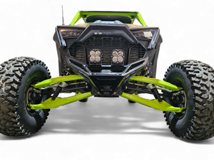 2022-2025 Polaris RZR Pro R / Turbo R Machined Billet Front Winch Bumper (Black Anodize) - Dunes 2 Dezert SXS