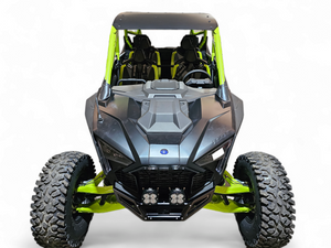 2022-2025 Polaris RZR Pro R / Turbo R Machined Billet Front Winch Bumper (Black Anodize) - Dunes 2 Dezert SXS