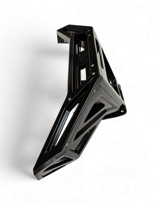 2022-2025 Polaris RZR Pro R / Turbo R Machined Billet Front Winch Bumper (Black Anodize) - Dunes 2 Dezert SXS