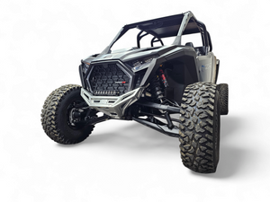 2022-2025 Polaris RZR Pro R/ Turbo R Machined Billet Front Winch Bumper (Clear Anodize) - Dunes 2 Dezert SXS
