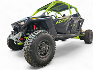2022-2025 Polaris RZR Pro R/ Turbo R Machined Billet Front Winch Bumper (Clear Anodize) - Dunes 2 Dezert SXS