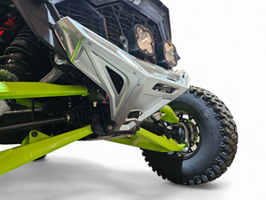 2022-2025 Polaris RZR Pro R/ Turbo R Machined Billet Front Winch Bumper (Clear Anodize) - Dunes 2 Dezert SXS
