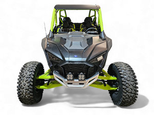 2022-2025 Polaris RZR Pro R/ Turbo R Machined Billet Front Winch Bumper (Clear Anodize) - Dunes 2 Dezert SXS