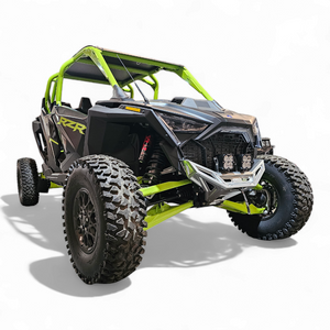 2022-2025 Polaris RZR Pro R/ Turbo R Machined Billet Front Winch Bumper (Clear Anodize) - Dunes 2 Dezert SXS