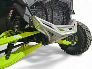 2022-2025 Polaris RZR Pro R/ Turbo R Machined Billet Front Winch Bumper (Clear Anodize) - Dunes 2 Dezert SXS