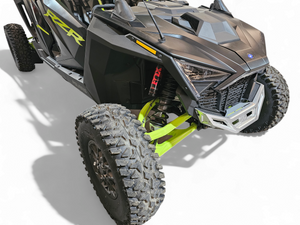 2022-2025 Polaris RZR Pro R/ Turbo R Machined Billet Front Winch Bumper (Clear Anodize) - Dunes 2 Dezert SXS