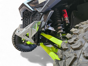 2022-2025 Polaris RZR Pro R/ Turbo R Machined Billet Front Winch Bumper (Clear Anodize) - Dunes 2 Dezert SXS