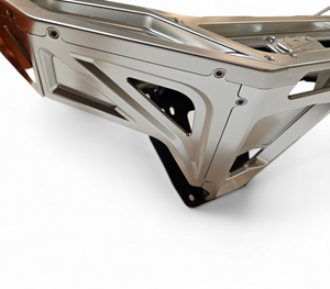 2022-2025 Polaris RZR Pro R/ Turbo R Machined Billet Front Winch Bumper (Clear Anodize) - Dunes 2 Dezert SXS