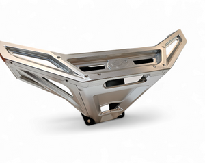 2022-2025 Polaris RZR Pro R/ Turbo R Machined Billet Front Winch Bumper (Clear Anodize) - Dunes 2 Dezert SXS