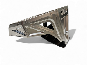 2022-2025 Polaris RZR Pro R/ Turbo R Machined Billet Front Winch Bumper (Clear Anodize) - Dunes 2 Dezert SXS