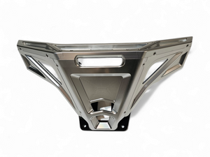 2022-2025 Polaris RZR Pro R/ Turbo R Machined Billet Front Winch Bumper (Clear Anodize) - Dunes 2 Dezert SXS