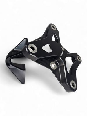 2017 to current Can Am X3 Maverick 6 bolt EOD XL Radius Rod Plate with Tow Hook Black - Dunes 2 Dezert SXS