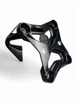 2017 to current Can Am X3 Maverick 6 bolt EOD XL Radius Rod Plate with Tow Hook Black - Dunes 2 Dezert SXS