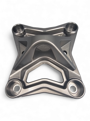 2017 to current Can Am X3 Maverick 6 bolt EOD XL Radius Rod Plate with Tow Hook Gun Metal - Dunes 2 Dezert SXS