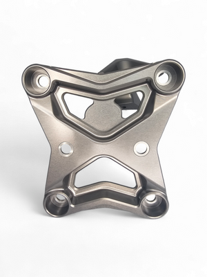 2017 to current Can Am X3 Maverick 6 bolt EOD XL Radius Rod Plate with Tow Hook Gun Metal - Dunes 2 Dezert SXS
