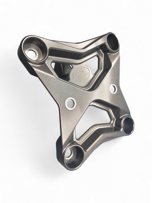2017 to current Can Am X3 Maverick 6 bolt EOD XL Radius Rod Plate with Tow Hook Gun Metal - Dunes 2 Dezert SXS
