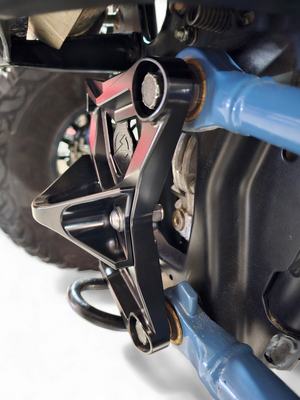 2020-2024 Polaris RZR Pro XP Radius Rod Plate with Tow Hook Black - Dunes 2 Dezert SXS