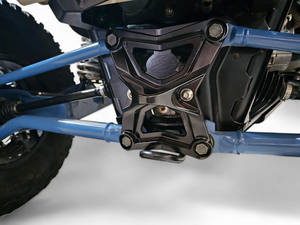 2020-2024 Polaris RZR Pro XP Radius Rod Plate with Tow Hook Black - Dunes 2 Dezert SXS