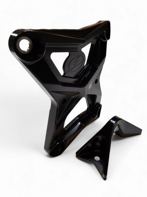 2020-2024 Polaris RZR Pro XP Radius Rod Plate with Tow Hook Black - Dunes 2 Dezert SXS